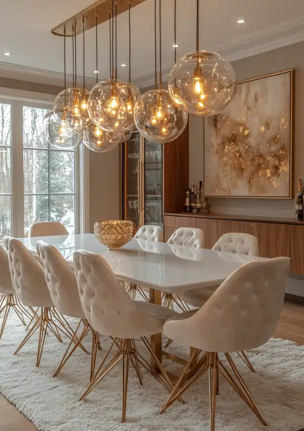 Glamorous dining room decor ideas