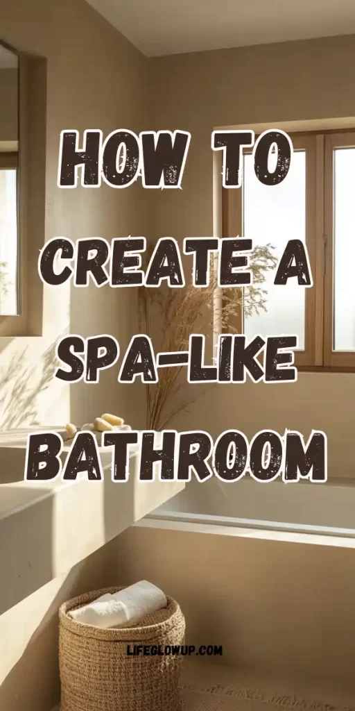 how to create a spa-like bathroom