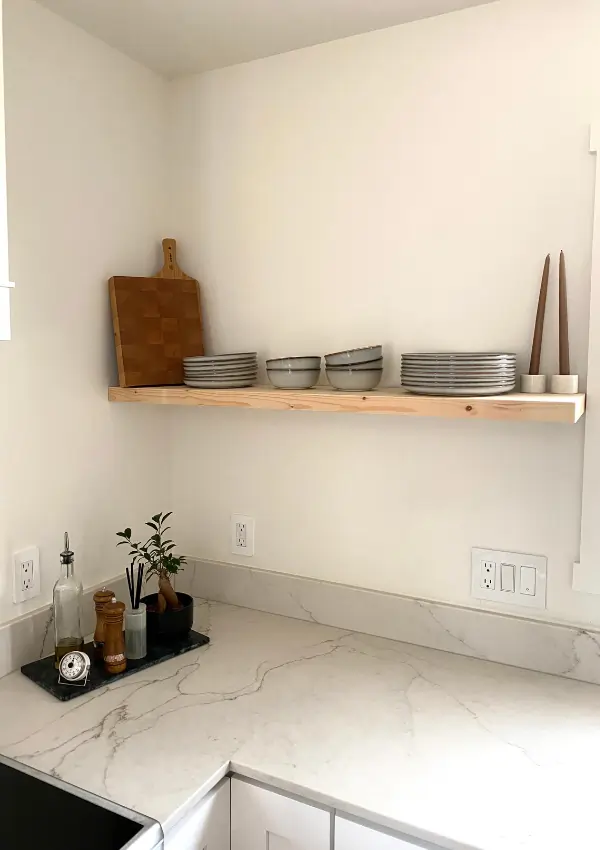 floating shelf decor ideas kitchen